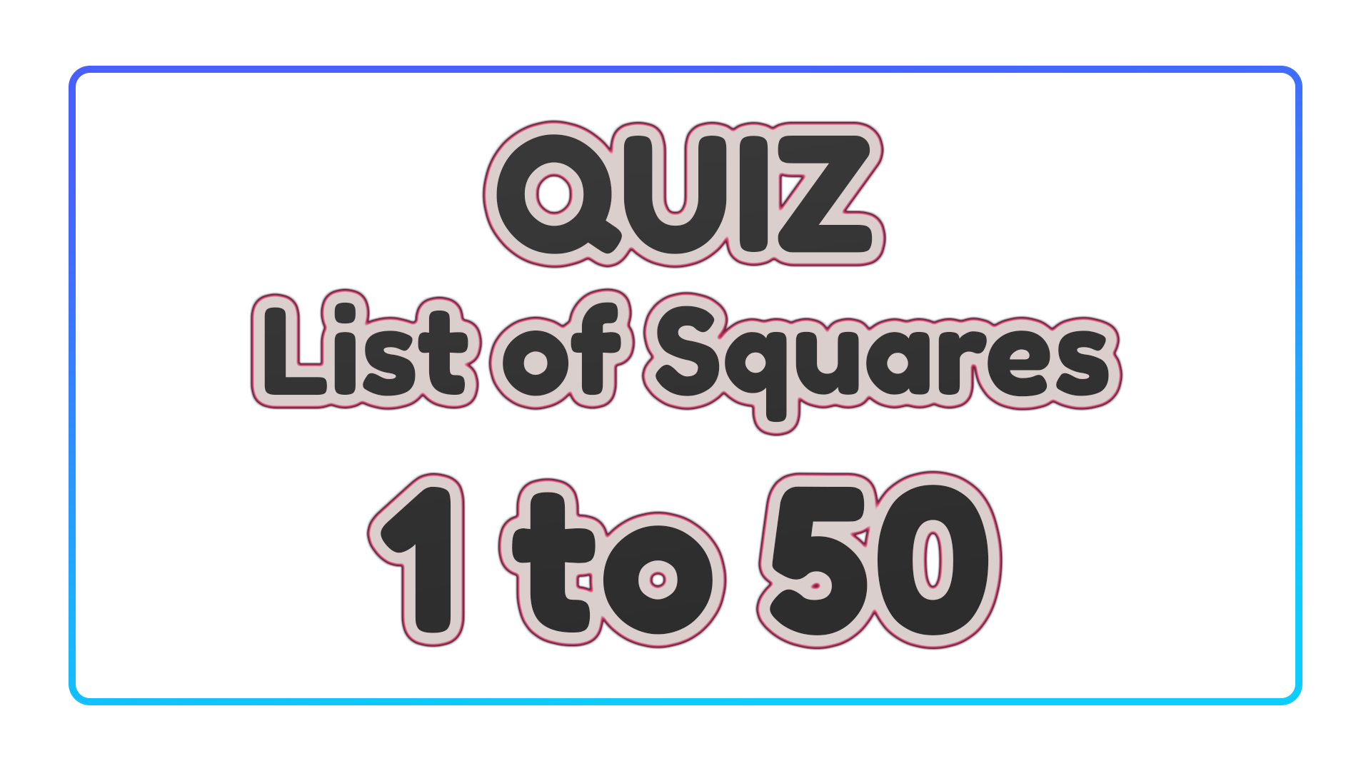 Quiz square