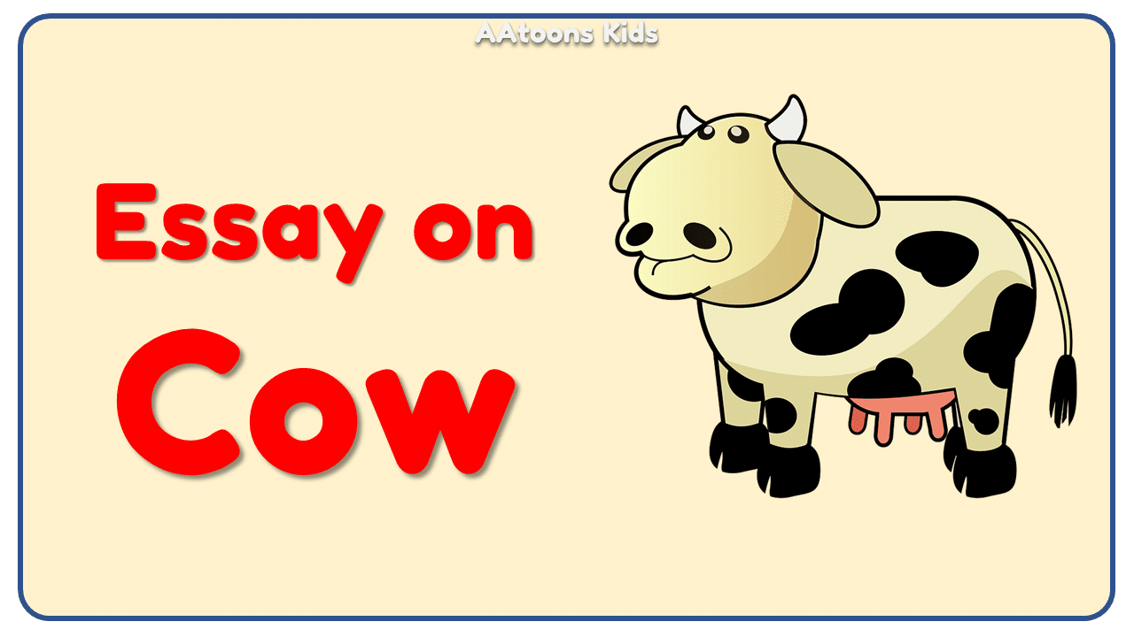 essay on cow for kindergarten